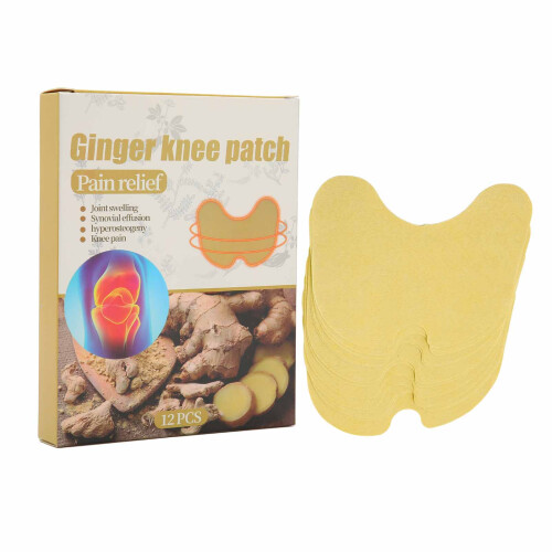 24 Pcs Knee Stickers Herbal Heating Moxibustion Ginger Relief Patch 1