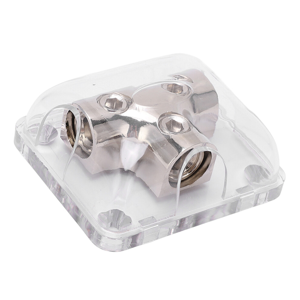 Marine Car 2 Way Power Distribution Block 0Ga Zinc Alloy Chrome 1 In 2 Out 8391357199120