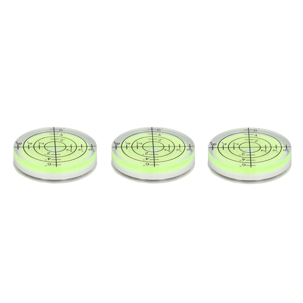 3 Pcs Round Bubble Level 32mm High Precision Mini Bullseye-image-OPC-PMMGTCH-NEW