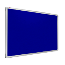 Felt notice board aluminium frame 180x100 cm BLUE