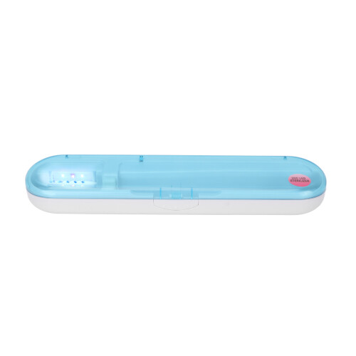 UVC-LED-Zahnbürsten-Reiniger, tragbar, blau
