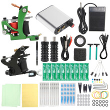 (EU Plug) Portable Tattoo Liner/Shader Kit w/ Power