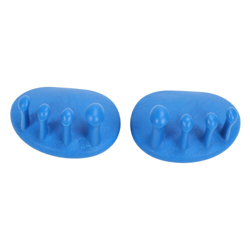 (Blue) 2pcs Toe Separator Large Friction 30 Meniscus Grid Corrector