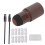 (Natural Brown) Eyebrow Stamp Shaping Kit with Brushes Brown 4