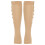 (Skin Color Splicing S/M) Calze Compressione Cerniera Nylon Aperta Donna S/M 4