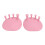 (Pink) 2pcs Toe Separator Large Friction 30 Meniscus Grid Corrector 2