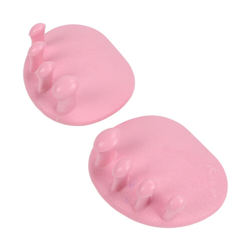 (Pink) 2pcs Toe Separator Large Friction 30 Meniscus Grid Corrector 2