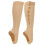 (Skin Color Splicing S/M) Calze Compressione Cerniera Nylon Aperta Donna S/M 3