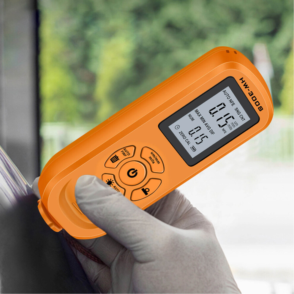 Paint Coating Thickness Gauge 3 Units, Orange, Abs, 0-2000Um 7611357199700