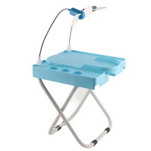 Fußstütze Pediküre rutschfest verstellbar mit LED & Lüfter