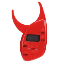 (Red) Elektronische Vetmeter Lichaamsvet BMI Huidvouw Meetlint Tester