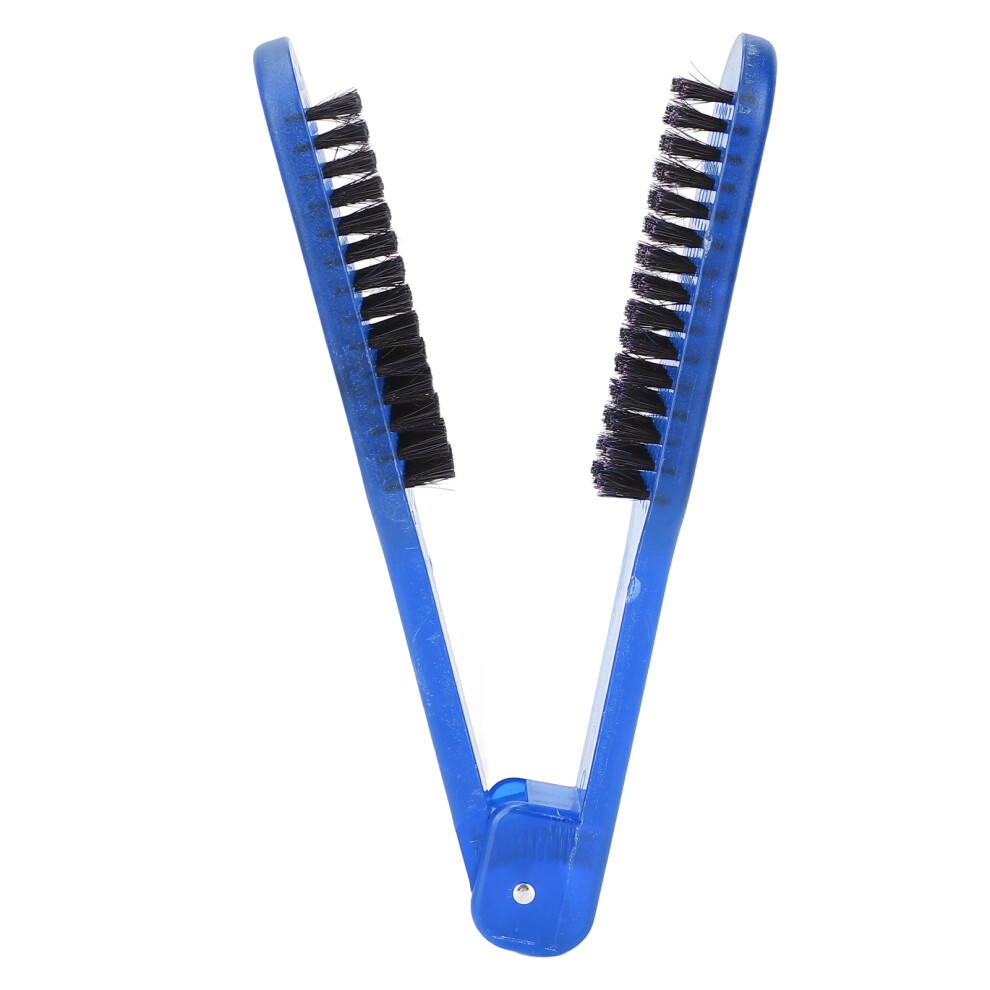 Blue/Purple () Bristle Hair Brush Anti Static Heat Resistant Double Sided Comb