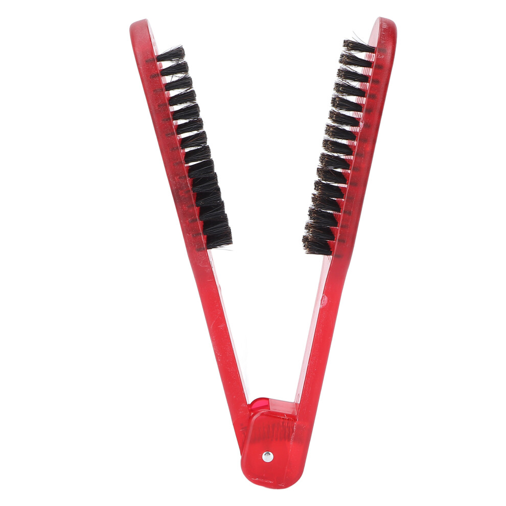 Red/Purple () Bristle Hair Brush Anti Static Heat Resistant Double Sided Comb