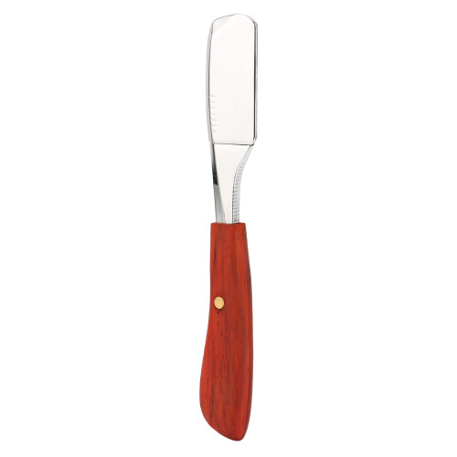 (Bright Silver) Rasierklingenhalter Holzgriff Vintage Silber