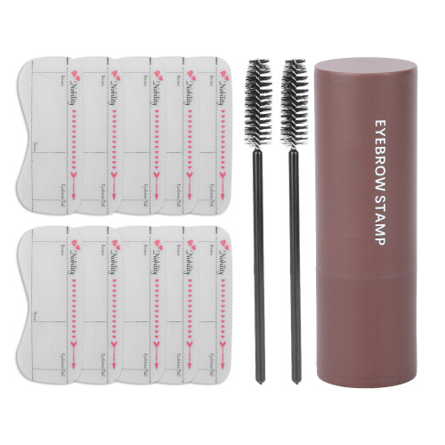 (Light Brown) Augenbrauen-Stempel-Kit Formung Hellbraun 2