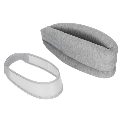 (Grey) Neck Support Sponge Cervical Tractor PVC Strap Brown 1