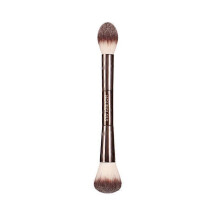 (Option C) Hourglass Soft Focus Foundation Brush, made of soft fibers, with a stylish design and minimalist face brush.