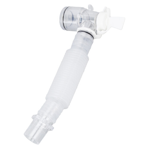 Disposable T Mouthpiece for Anesthesia, ABS, Retractable, Universal Fit 2