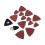 Oscillating Tool Sanding Pad Kit, Triangular & Finger, Grit 60-240 12