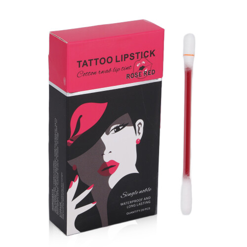 (Ruse Red) ELAIMEI 20Stks Watervaste Lipgloss Applicator