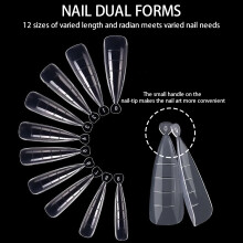 132PCs Nail Dual Forms Kit Reusable Art Extension Tool