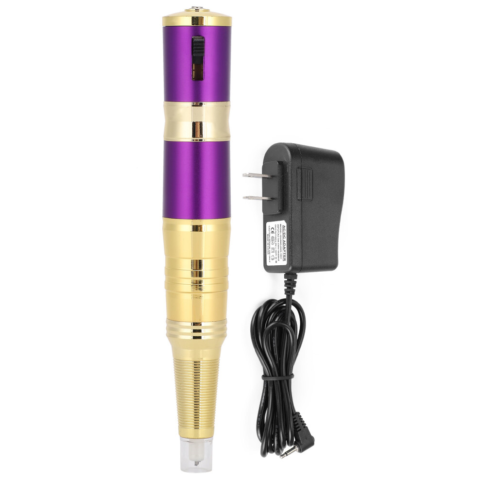 (US Plug) Rechargeable Eyebrow Tattoo Pen Microblading Machine 100-240V US Plug