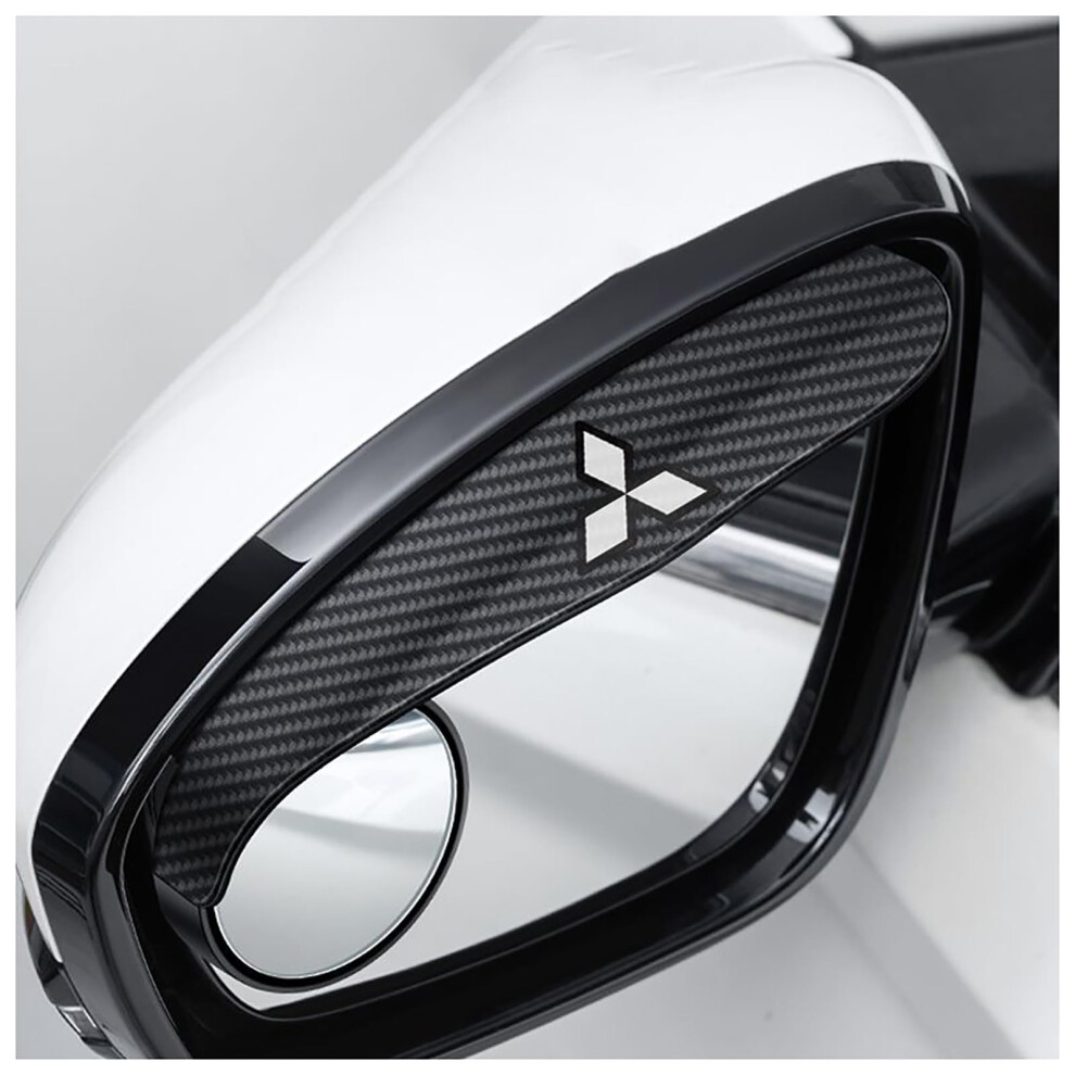 Car Side Mirror Rain Guard For Mitsubishi Asx 2010-2023 - 1 Pair - Wing Mirror Rain Protector Cover Cap Smoke Finish 9105992847914