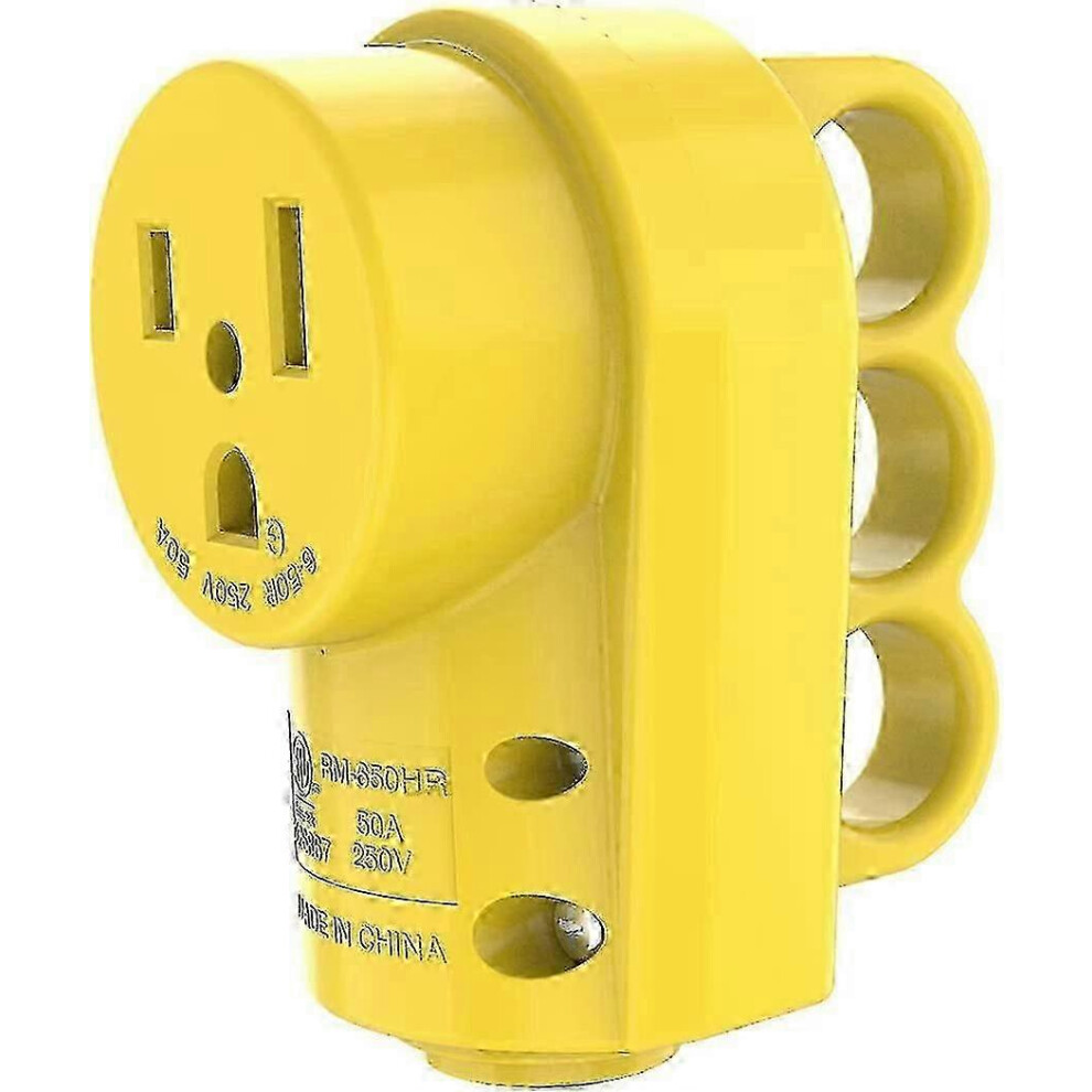Kikidex (As Show, One Size) 6-50R Receptacle, 250 Volt 50 Amp Female Plug, 6-50R Welder Replacement
