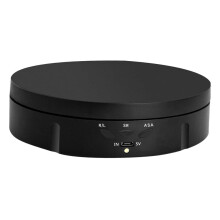 360 Rotating Turntable For Photography, Automatic Revolving Platform Black 360-Degree Rotation Desktop Photo Stand