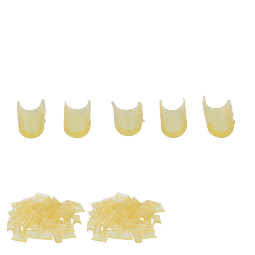 Unisex Yellow U Tip Hair Bonding Beads For Wig Extensions 2 Bags Of Thermal Granules