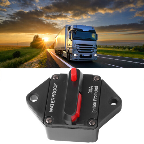 Interruptor en línea de disyuntor impermeable de 32 V DC 30 A