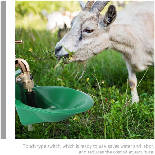 Automatic Sheep Drinking Bowl 2-Pack With Valve, Durable Waterer For Cattle, Goats And Poultry Smooth Surface No Leakage 2