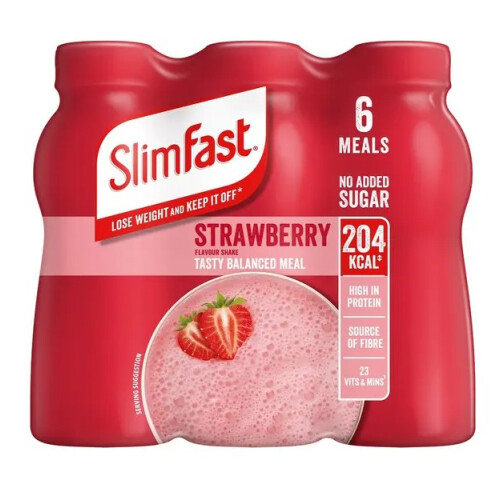SlimFast SlimFast Milkshake Multipack Strawberry 6x325ml