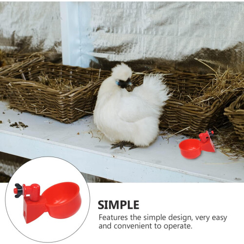 Automatic Poultry Water Dispenser 2-Pack Plastic Chicken Drinkers For Chickens 1