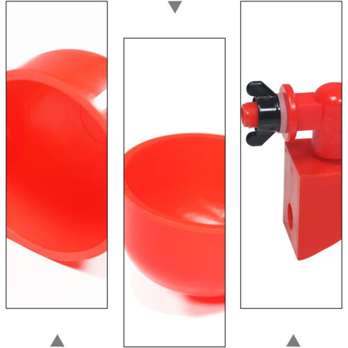 Automatic Poultry Water Dispenser 2-Pack Plastic Chicken Drinkers For Chickens 2