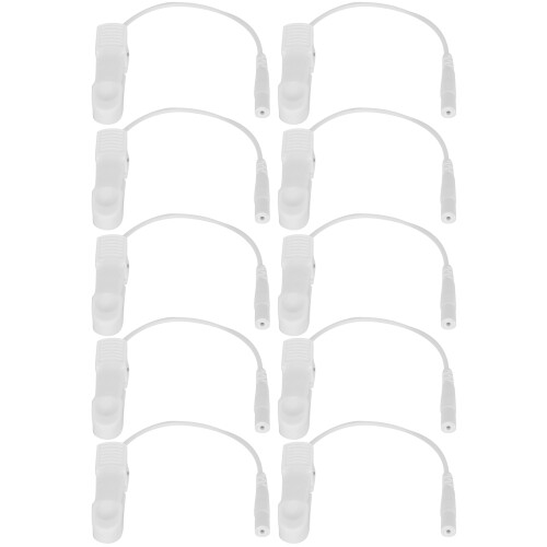10pcs 2.0mm Ear Clip Electrode Wires for TENS
