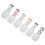 6 Farben Nail Art UV Gel Lack Set Glitzer 5