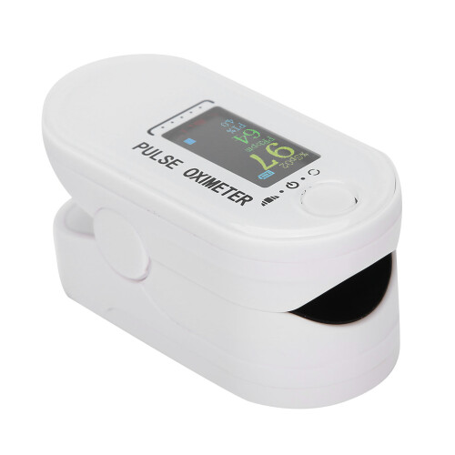 (White) Fingerspitzen-Pulsoximeter Blutsauerstoff & Herzfrequenz 1