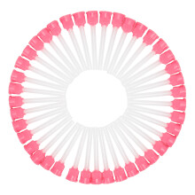 (87003 Pink) 50pcs Disposable Silicone Mixing Head for Rubber Gun Pink