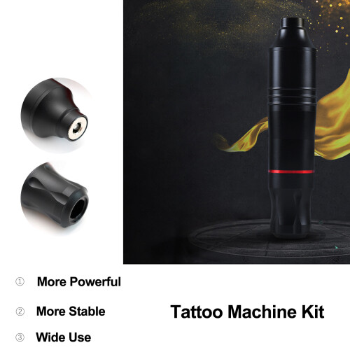 Tattoo Kit Rotary Pen Needles Inks PSU Foot Pedal 1