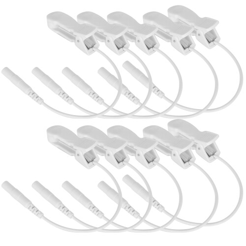 10pcs 2.0mm Ear Clip Electrode Wires for TENS 2