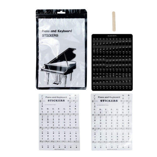 1Conjunto Adesivo De Para Piano PVC Multicolorido