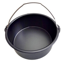 Non-Stick Cake Barrel for Air Fryers - 6/7/8-Inch Round Carbon Steel Cake Pan with Handle, Dishwasher Safe
