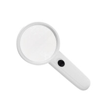 Led Magnifier Handheld Reading Magnifier With Long Plastic Handle For Books And Newspapers LED Illuminated