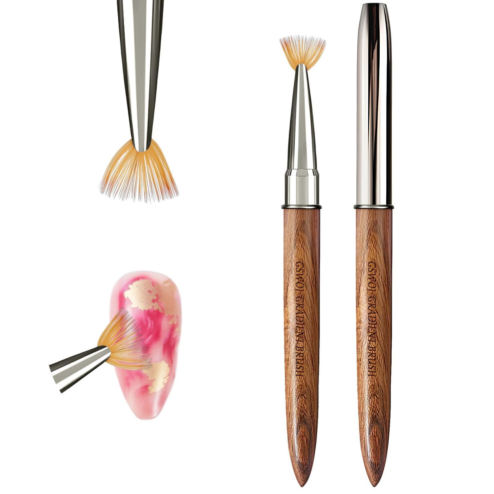 Gswoi Pro Gradient Acrylic Nail Brush-Seamless Blending Tool For Ombre/Nude Nails/Salon Grade