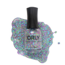Orly lak na nehty 'Dancing Queen' Modr/zelen/fialov topper na konfety s holografickm trpytem