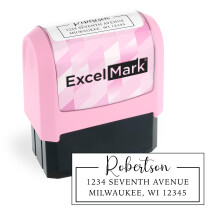 ExcelMark-adressestempel - brugerdefineret returadressestempel med elegante designs livlige farver og m?nstre - perfekt til postinvitationer og g