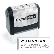 ExcelMark adresstempel - aangepaste retouradresstempel met elegante ontwerpen, levendige kleuren en patronen - perfect voor postuitnodigingen en gesc