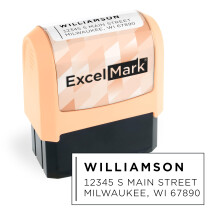 ExcelMark-adressestempel - Brugerdefineret returadressestempel med elegante designs levende farver og m?nstre - perfekt til postinvitationer og g