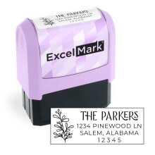 ExcelMark-adressestempel - brugerdefineret returadressestempel med elegante designs livlige farver og m?nstre - perfekt til postinvitationer og g